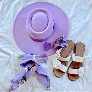 NEW Lilac Fields Boater Hat